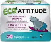 Bol.com Attitude Eco Billendoekjes - 3 x 72 stuks aanbieding