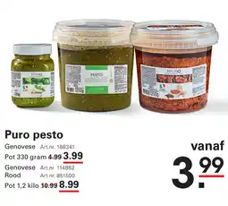 Sligro Puro pesto Genovese aanbieding