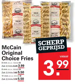 Sligro McCain Original Choice Fries aanbieding