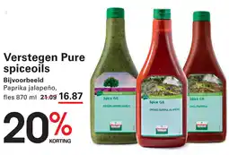 Sligro Verstegen Pure spiceoils aanbieding