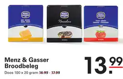 Sligro Menz & Gasser Broodbeleg aanbieding