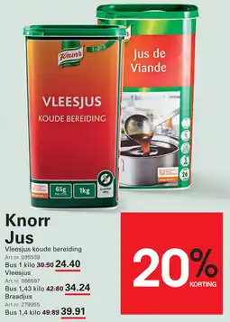 Sligro Knorr Jus aanbieding