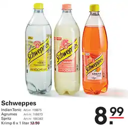 Sligro Schweppes aanbieding