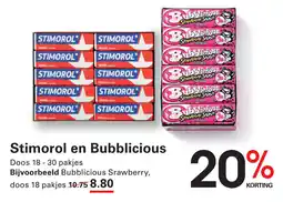 Sligro Stimorol en Bubblicious aanbieding