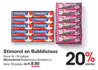 Sligro Stimorol en Bubblicious aanbieding