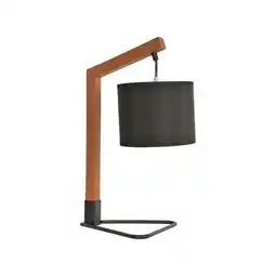 Praxis Corep tafellamp Bogart hout eiken E27 aanbieding