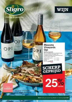 Sligro Mascota Vineyards Opi aanbieding