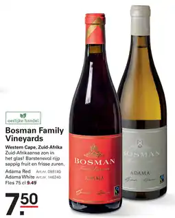 Sligro Bosman Family Vineyards aanbieding
