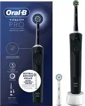 Bol.com Oral-B Vitality Pro Volwassene Roterende-oscillerende tandenborstel Zwart aanbieding