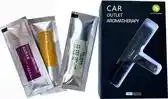 Bol.com Luxe Auto Luchtverfrisser - 3 Aroma Geuren - Auto verfrisser - Auto Luchtje - Zwart aanbieding