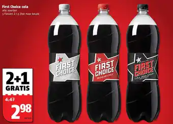 Poiesz First Choice cola aanbieding