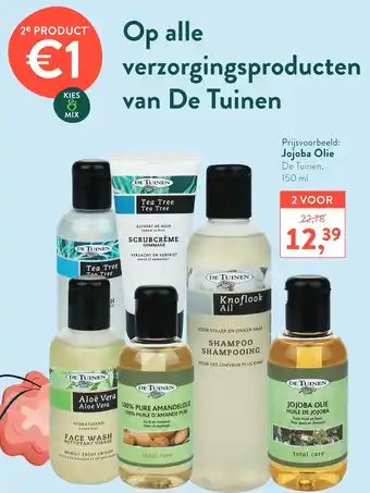 Holland & Barrett Op alle verzorgingsproducten van De Tuinen aanbieding