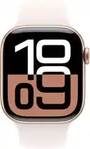Bol.com Apple Watch Series 10 GPS + Cellular 46mm Rose Gold Aluminium Case with Light Blush Sport Band - M/L aanbieding