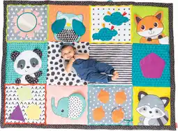 Amazon Infantino Fold & Go Giant Discovery Mat Big playmat for Babies and Toddlers aanbieding