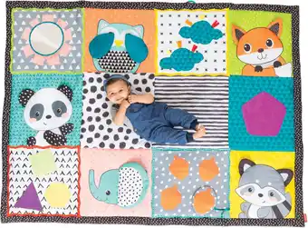 Amazon Infantino Fold & Go Giant Discovery Mat Big playmat for Babies and Toddlers aanbieding