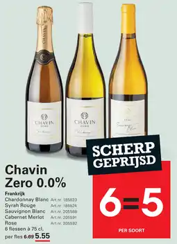 Sligro Chavin Zero 0.0% aanbieding