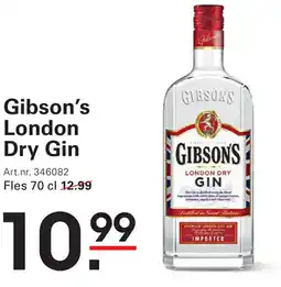 Sligro Gibson's London Dry Gin aanbieding