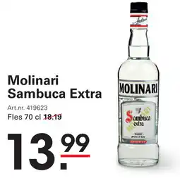Sligro Molinari Sambuca Extra aanbieding