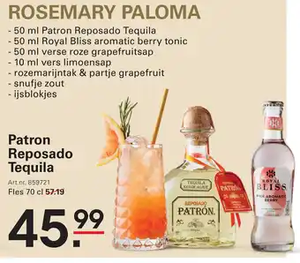 Sligro Patron Reposado Tequila aanbieding