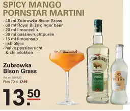 Sligro Zubrowka Bison Grass aanbieding