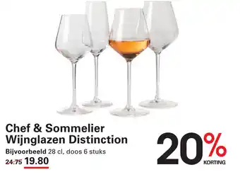 Sligro Chef & Sommelier Wijnglazen Distinction aanbieding