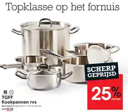 Sligro TGFF Kookpannen rvs aanbieding