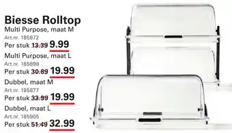 Sligro Biesse Rolltop aanbieding
