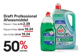Sligro Dreft Professional Afwasmiddel Flacon 1 liter 4.79 2.39 aanbieding