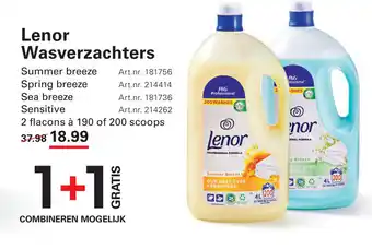 Sligro Lenor Wasverzachters aanbieding