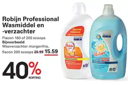 Sligro Robijn Professional Wasmiddel en verzachter aanbieding