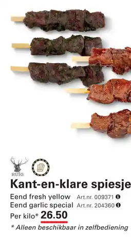 Sligro Kant en klare spiesjes aanbieding