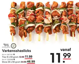 Sligro Varkensshaslicks aanbieding