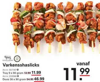 Sligro Varkensshaslicks aanbieding