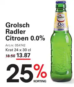 Sligro Grolsch Radler Citroen 0.0% aanbieding