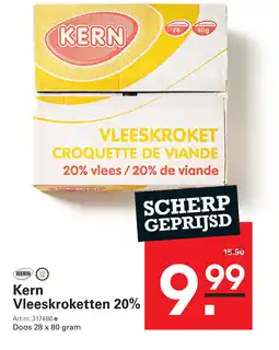 Sligro Kern Vleeskroketten 20% aanbieding