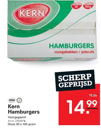 Sligro Kern Hamburgers aanbieding