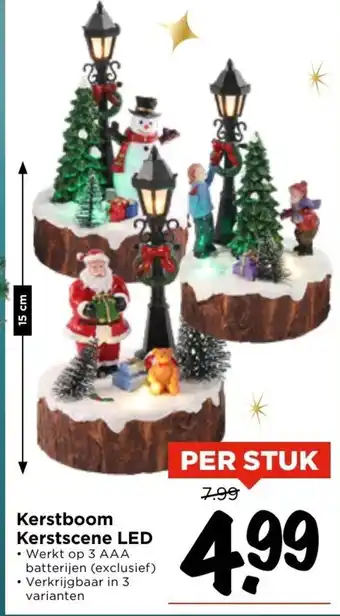 Vomar Voordeelmarkt Kerstboom kerstscene LED aanbieding