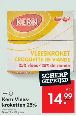 Sligro Kern Vlees- kroketten 25% aanbieding