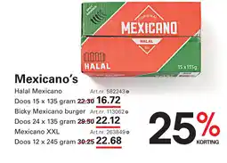 Sligro Mexicano's aanbieding