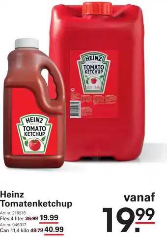 Sligro Heinz Tomatenketchup aanbieding