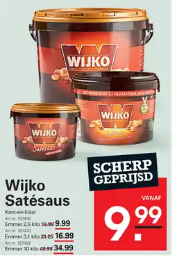 Sligro Wijko Satésaus aanbieding