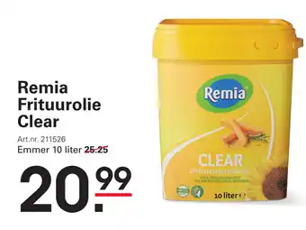 Sligro Remia Frituurolie Clear aanbieding