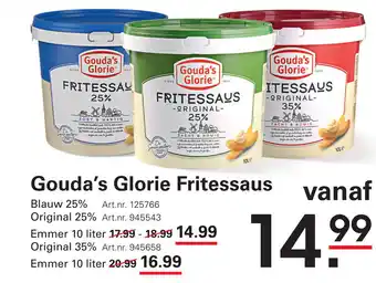 Sligro Gouda's Glorie Fritessaus aanbieding