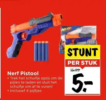 Vomar Voordeelmarkt NERF Pistool aanbieding