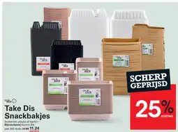 Sligro Take Dis Snackbakjes aanbieding