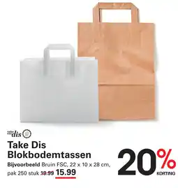 Sligro Take Dis Blokbodemtassen aanbieding