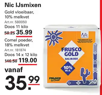Sligro Nic IJsmixen aanbieding