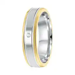 Douglas Lucardi Ring 'Sofia' Zilver - zilverkleurig-goudkleurig aanbieding