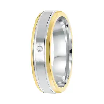 Douglas Lucardi Ring 'Sofia' Zilver - zilverkleurig-goudkleurig aanbieding