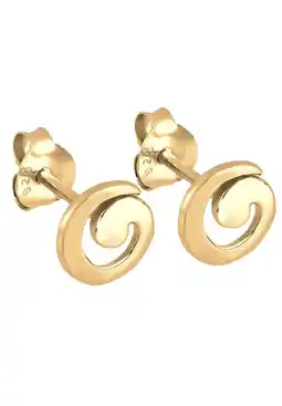 Douglas Elli Dames Stud Oorbellen Spiraal Geo Basis Speels in 925 Sterling Zilver aanbieding